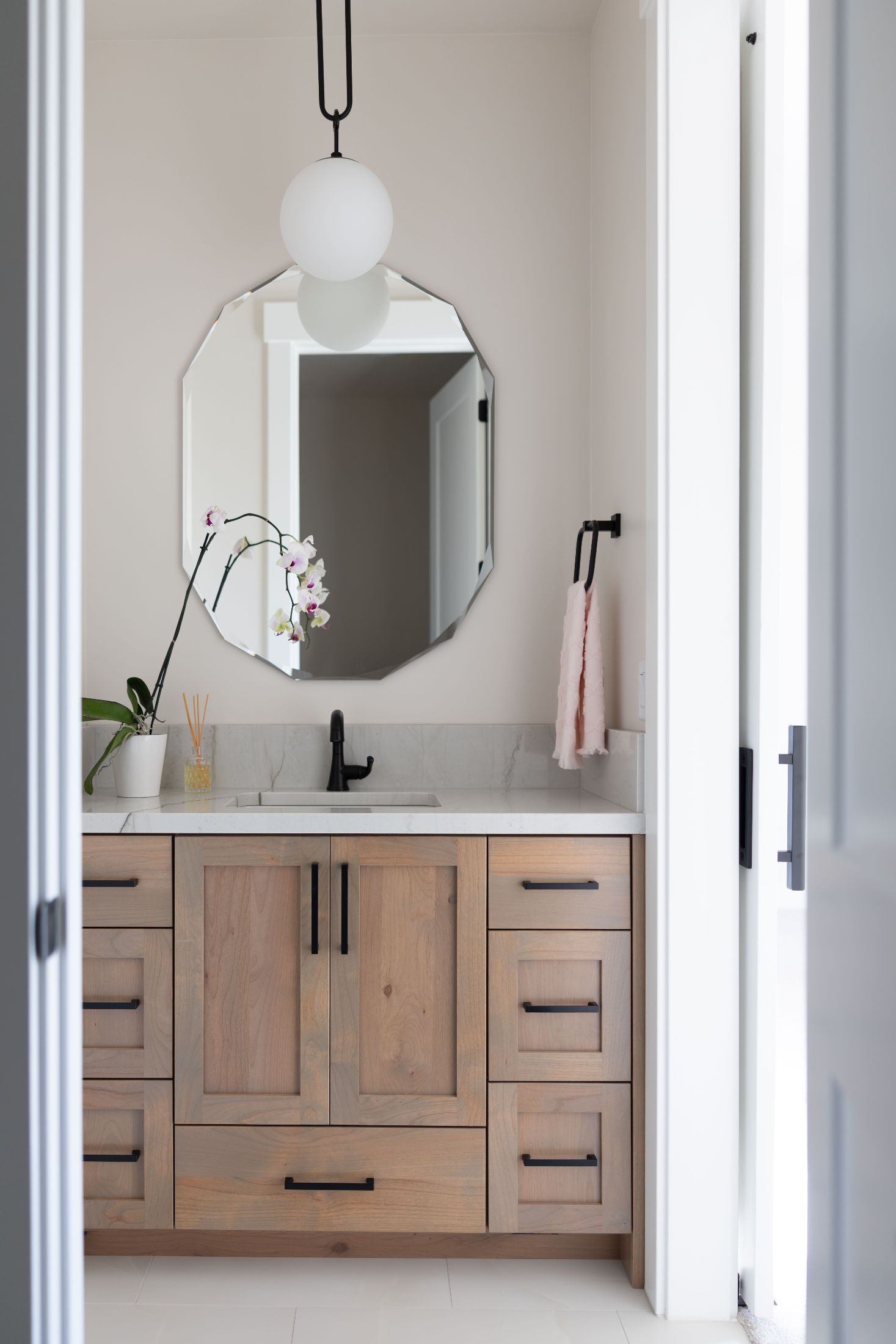 Beautiful custom bathroom cabinets